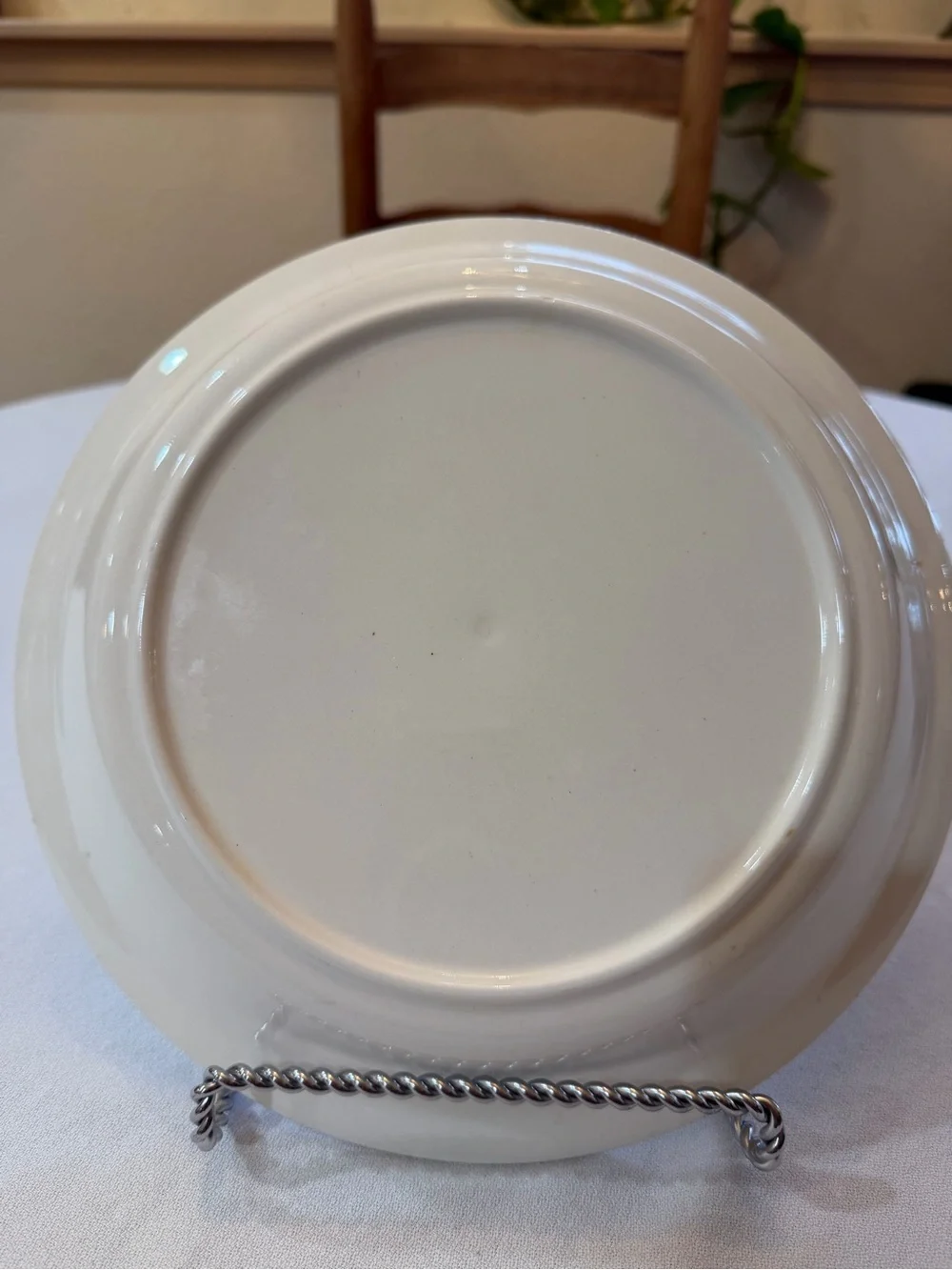 VTG Apple Pie Ceramic Pie Plate with Green Apple Graphic